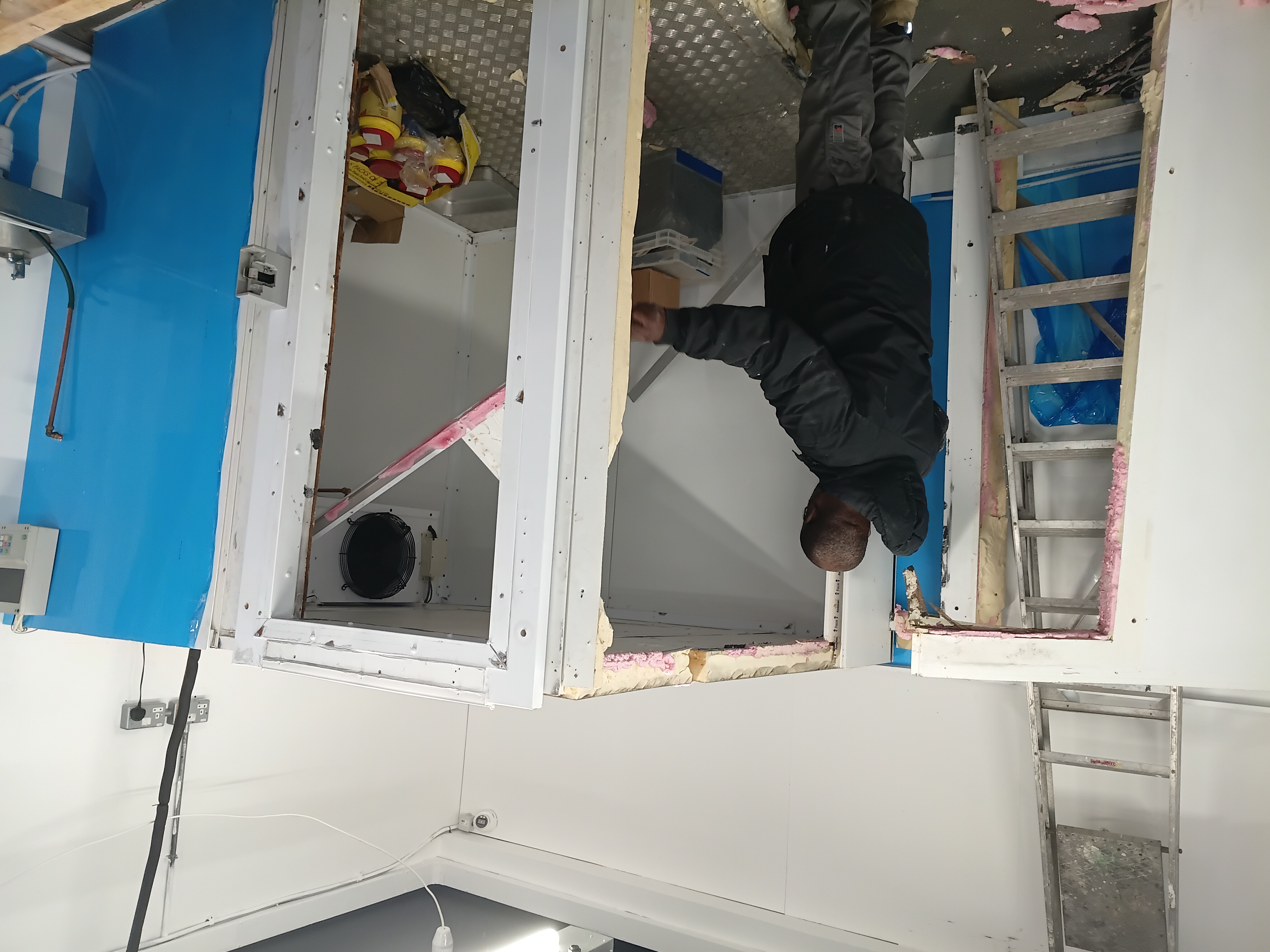 Cold room strip-out and rebuild preparation