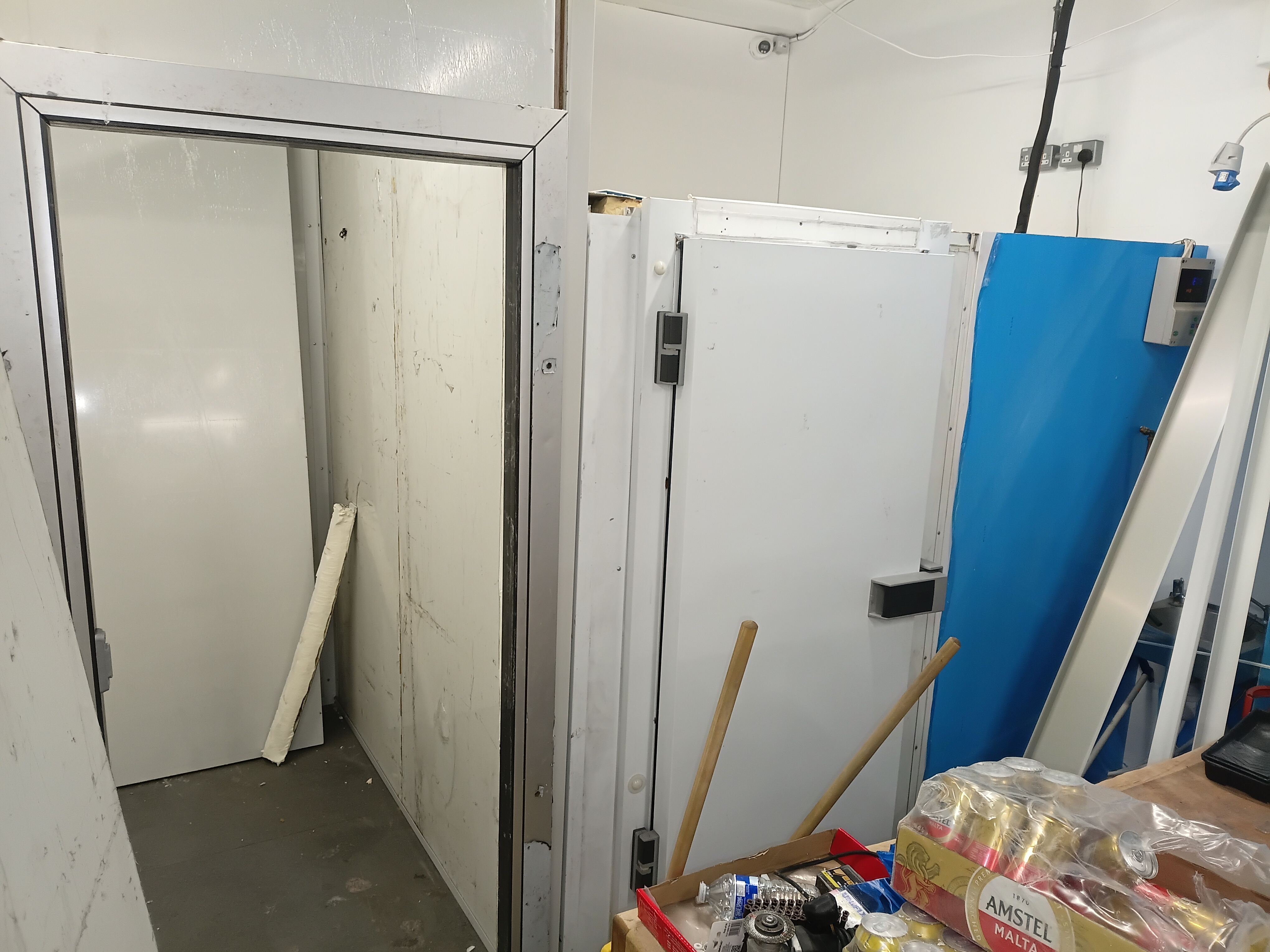 Cold room door frame and finish upgrade