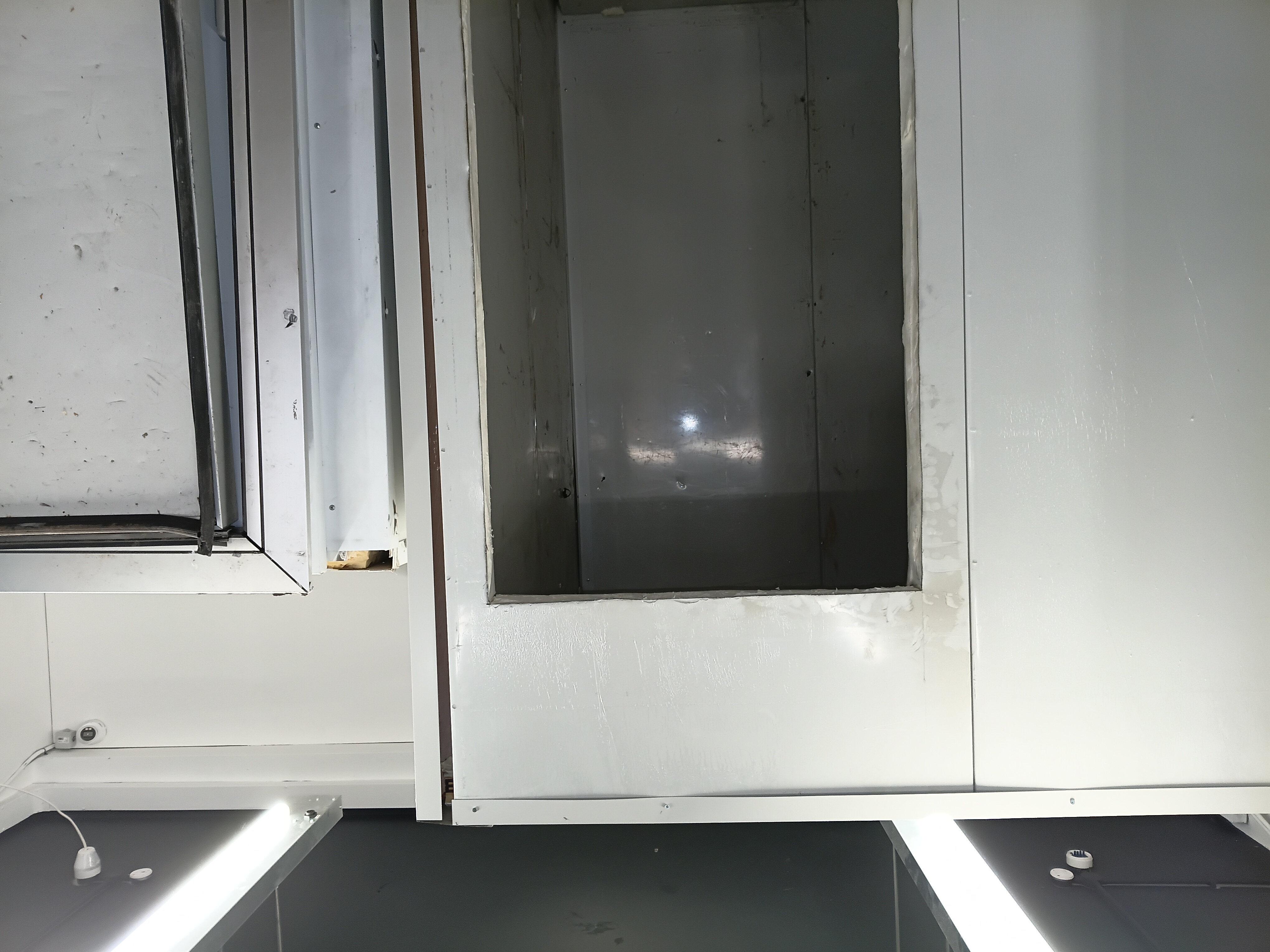 Freezer room repair and finish upgrade