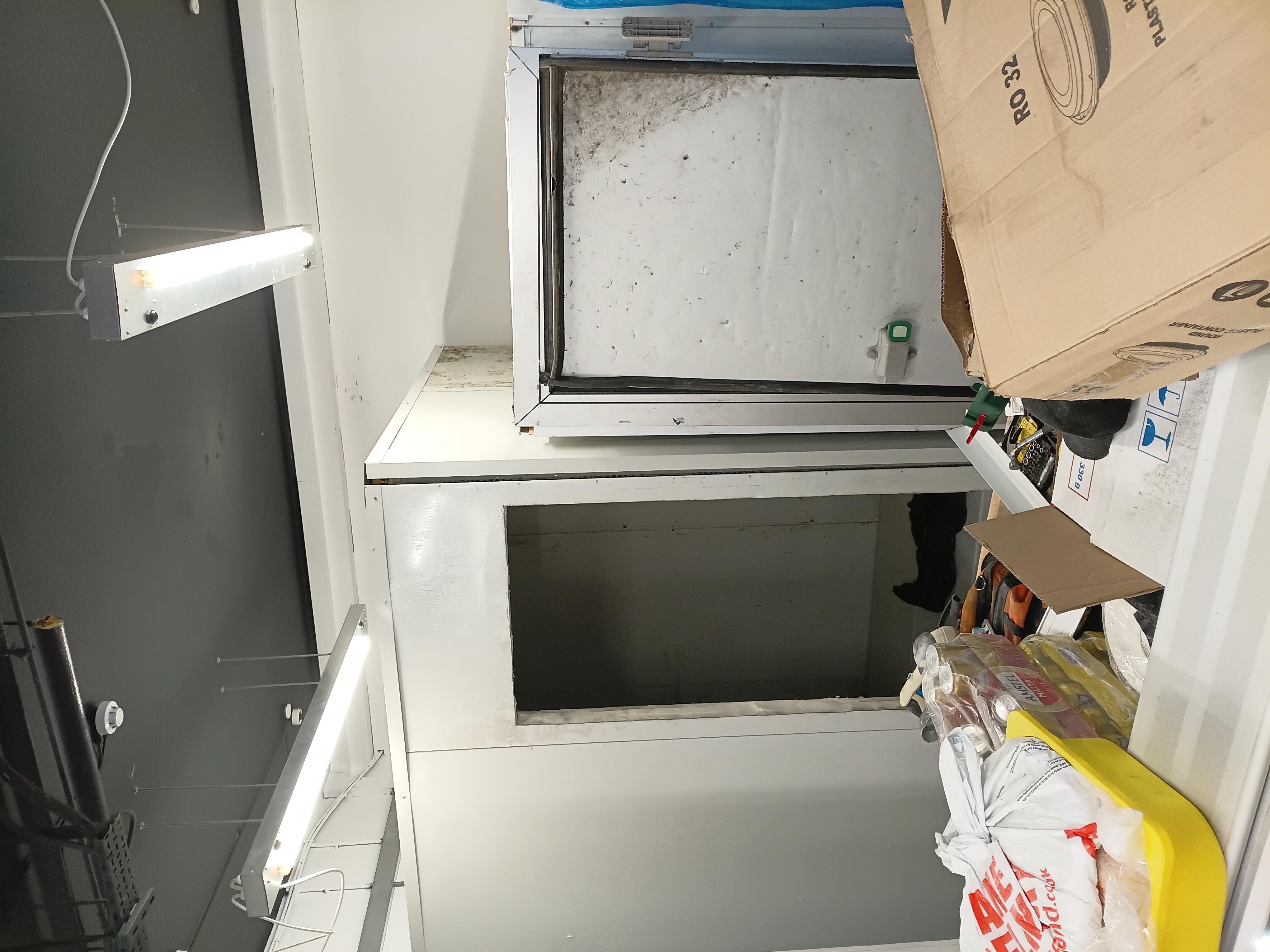 Freezer room door and finish upgrade