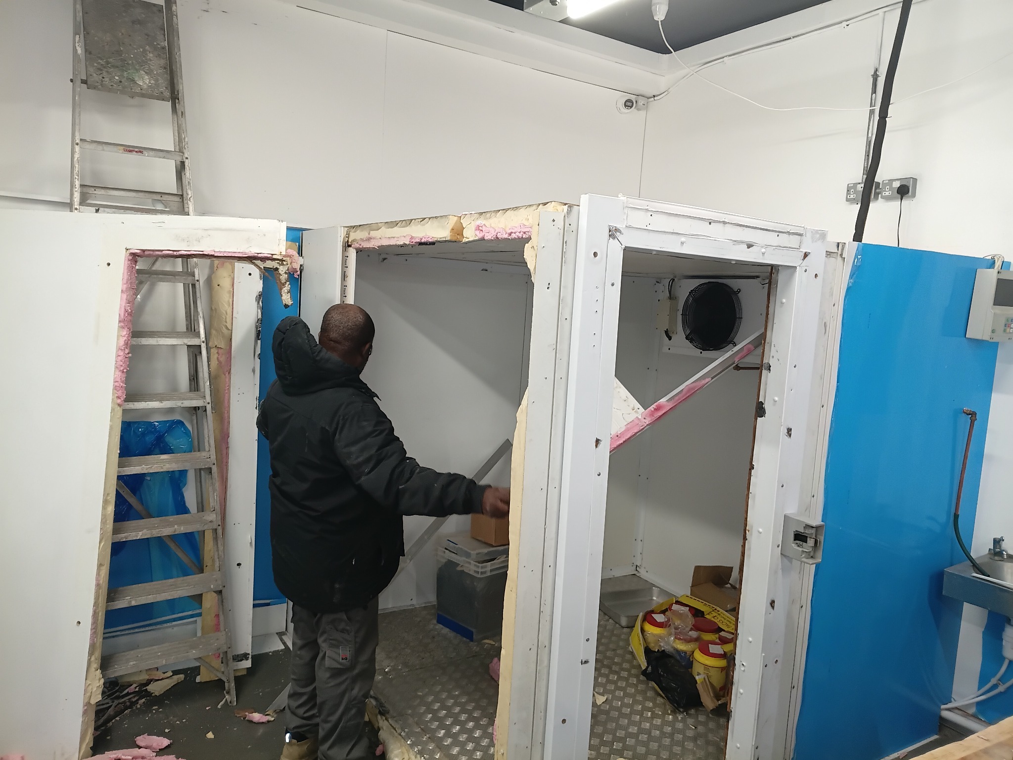 Cold room strip out and rebuild preparation