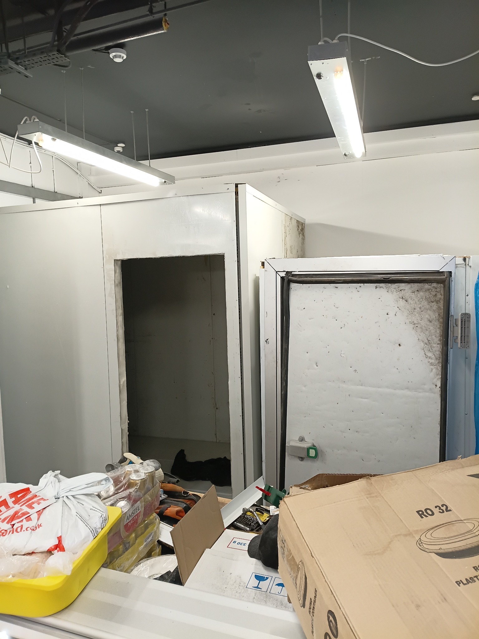 Freezer room envelope repair and finish upgrade